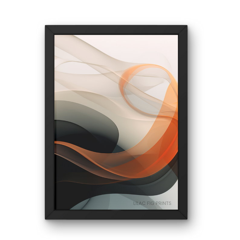Abstract Waves | Digital Wall Art Print | Minimalist Abstract Collection