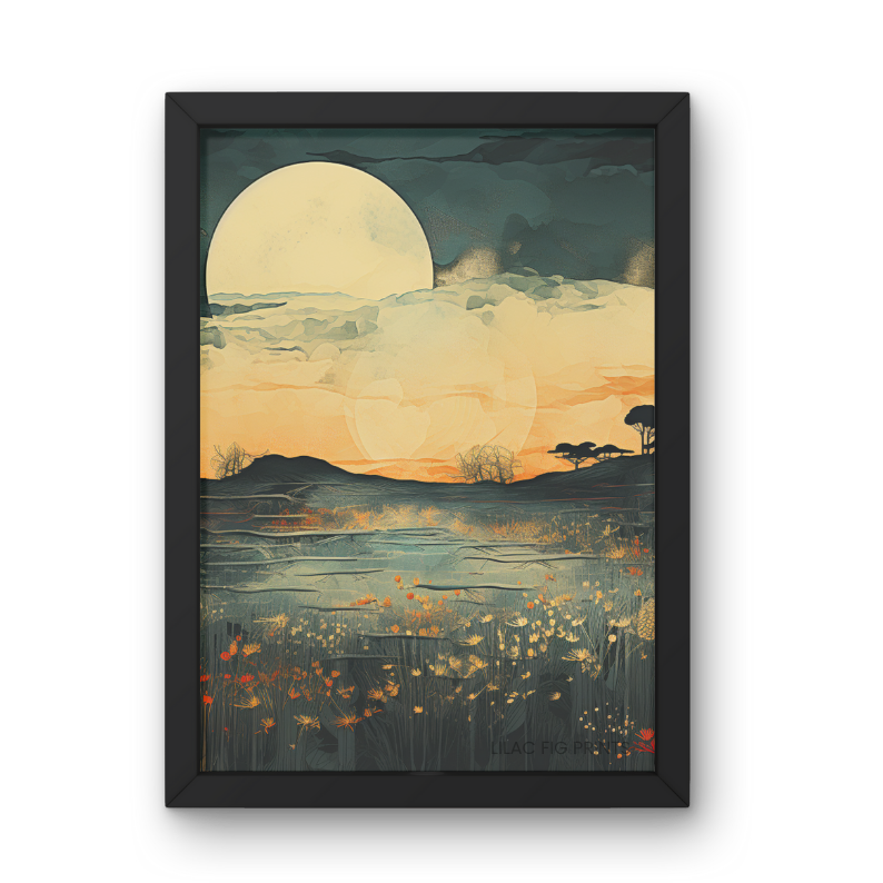 Tranquil Tides | Digital Wall Art Print | Wabi-Sabi Abstract Collection