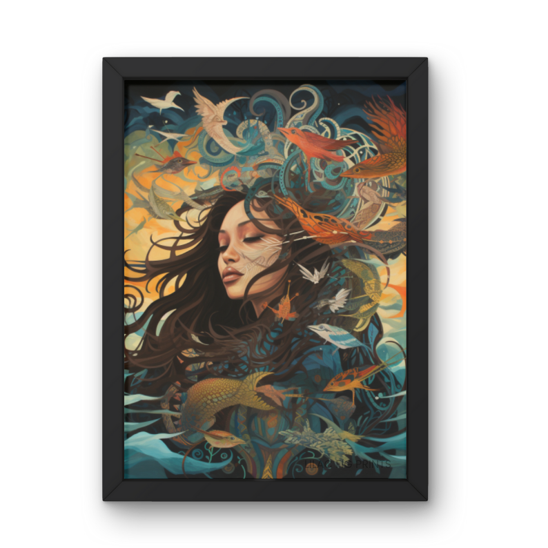 Fluid Dreams | Digital Wall Art Print | Dark Abstract Collection