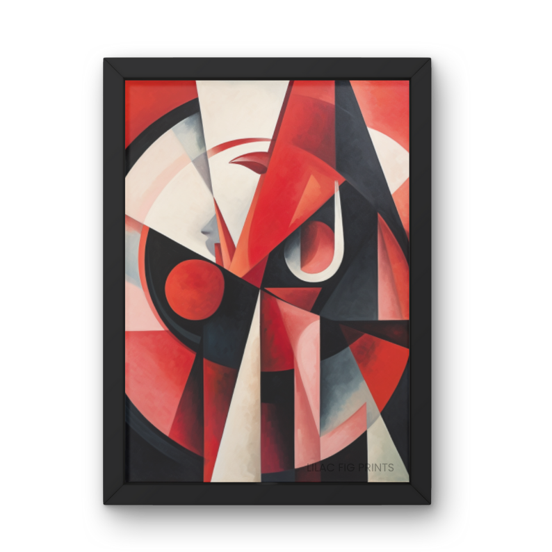 Midnight Glare | Digital Wall Art Print | Dark Geometric Collection