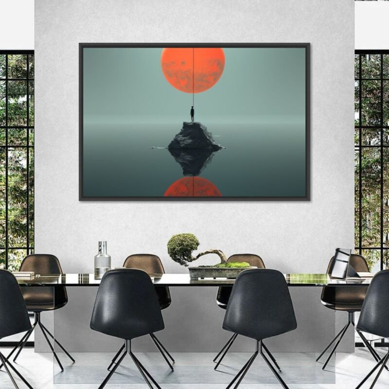 Red Moon Wall Art