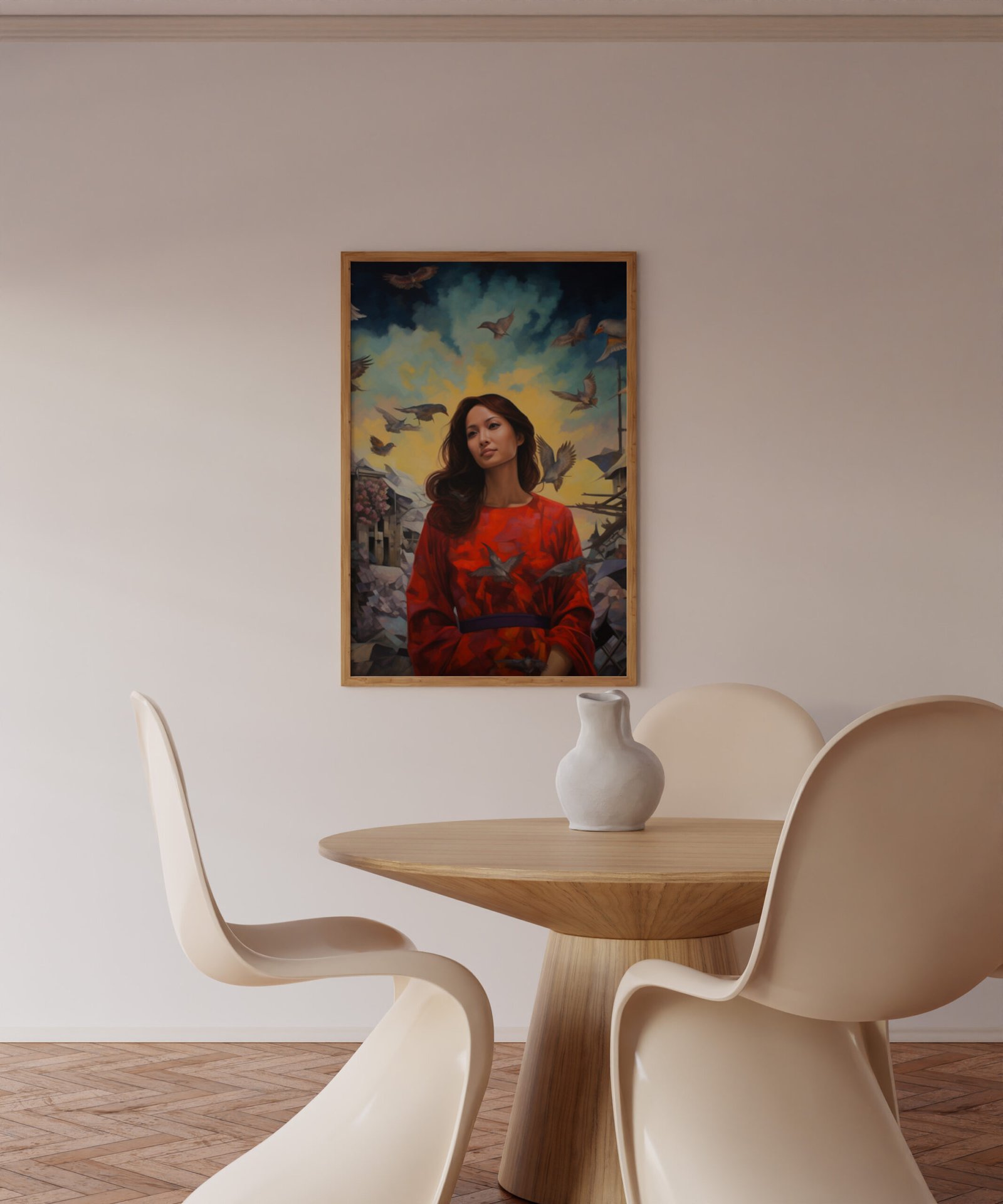 224-NeutralDining Wall 1Pic B1013