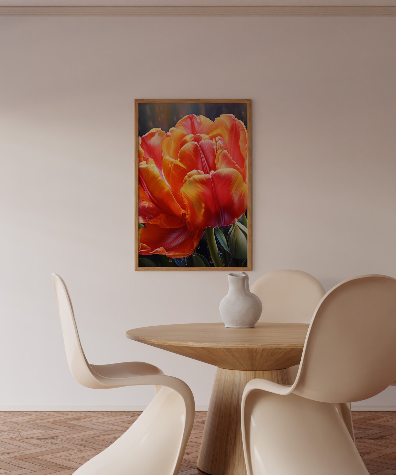 224-NeutralDining Wall 1Pic FL1062