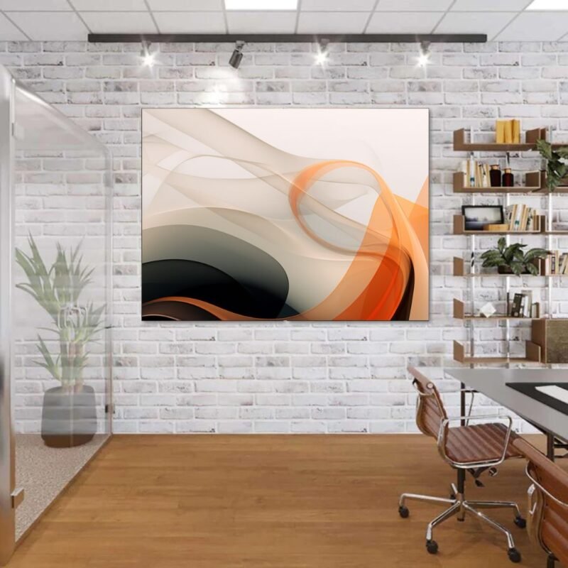 Abstract Waves Wall Art
