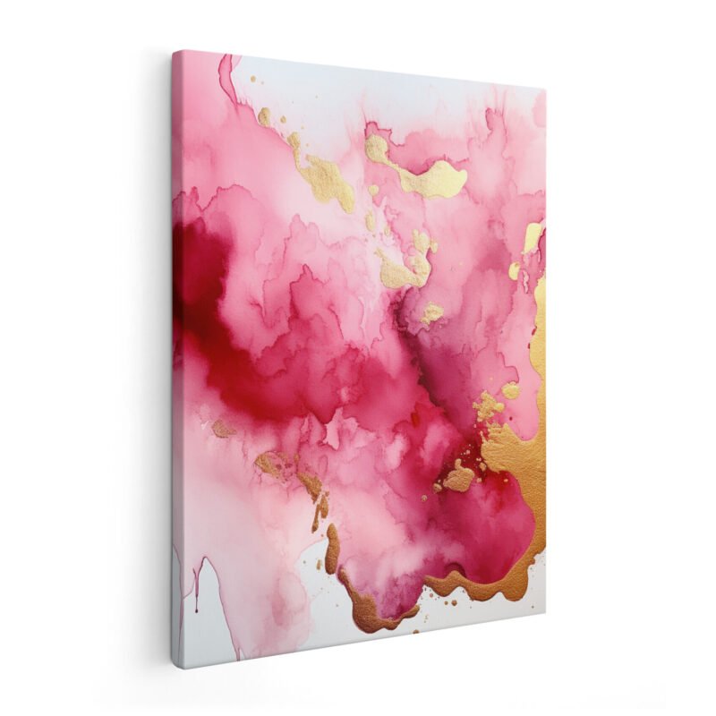 Pink Dreams On Wrapped Canvas by Lilac Fig