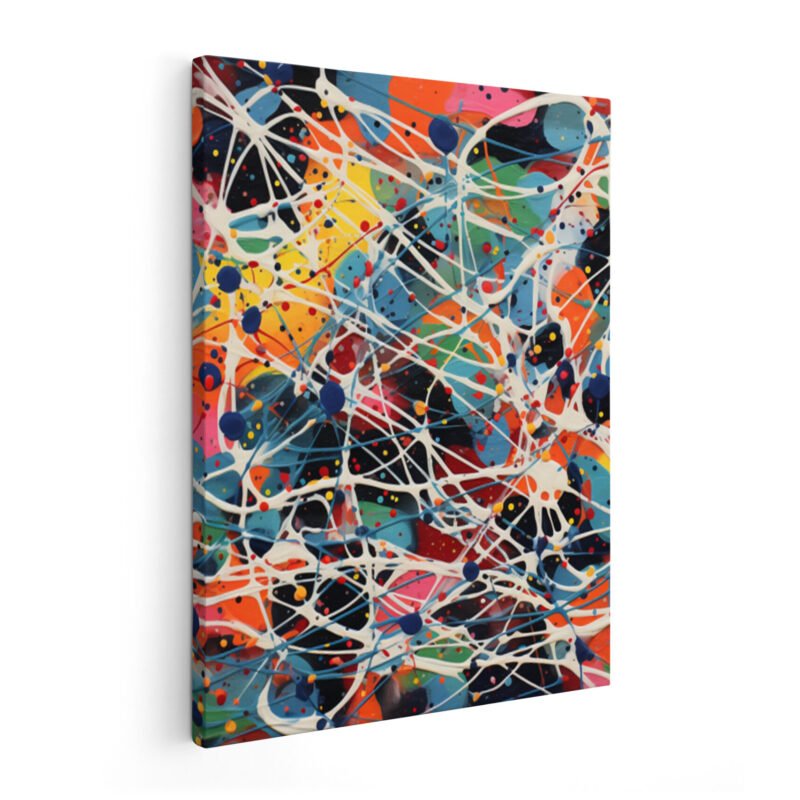 Retro Reflection Abstract On Wrapped Canvas | Abstract Art Collection
