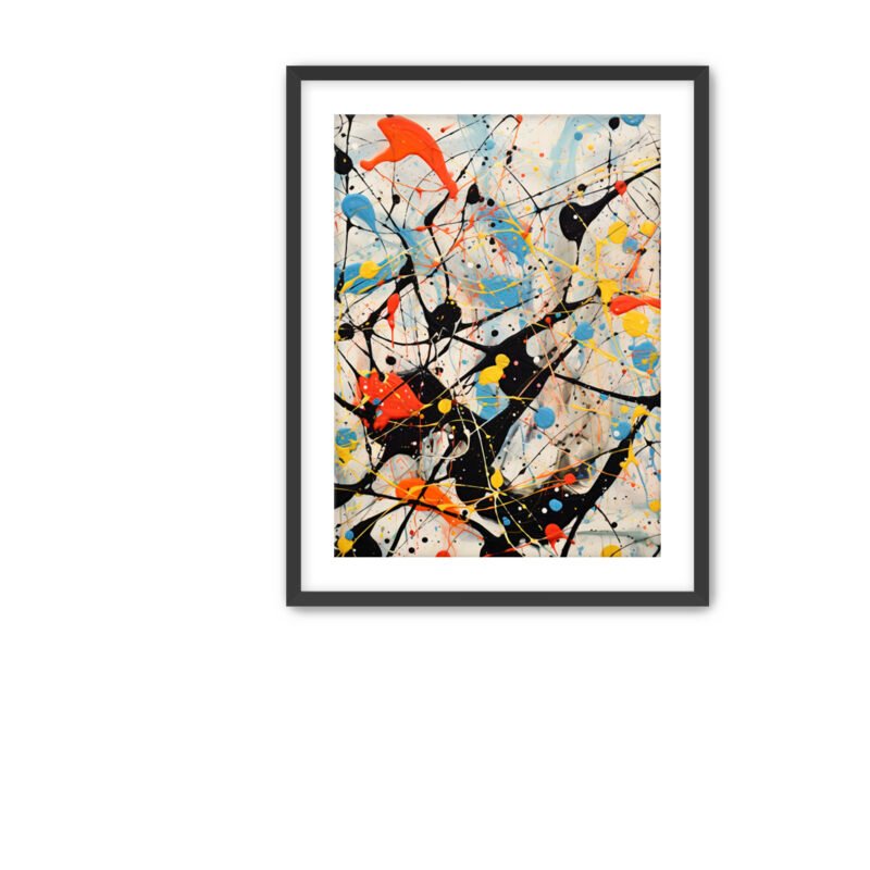 Precise Splatter Framed Fine Art Prints | Abstract Fine Art Collection