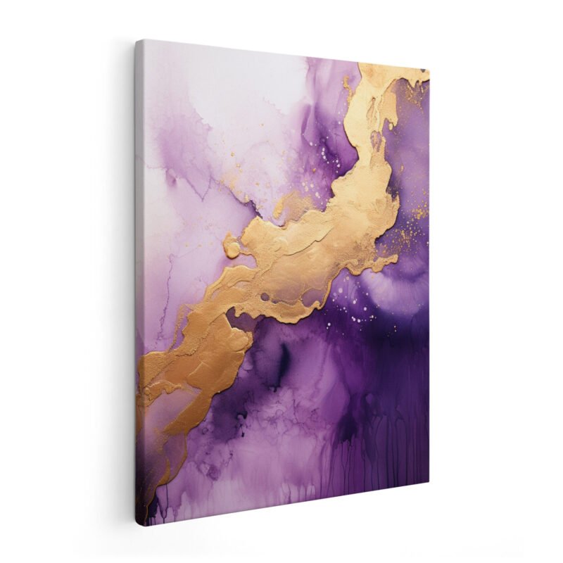 Purple Passion On Wrapped Canvas