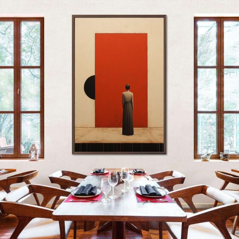 Behind the Door Wall Art | Fine Art Canvas Framed | Elevate Home Decor