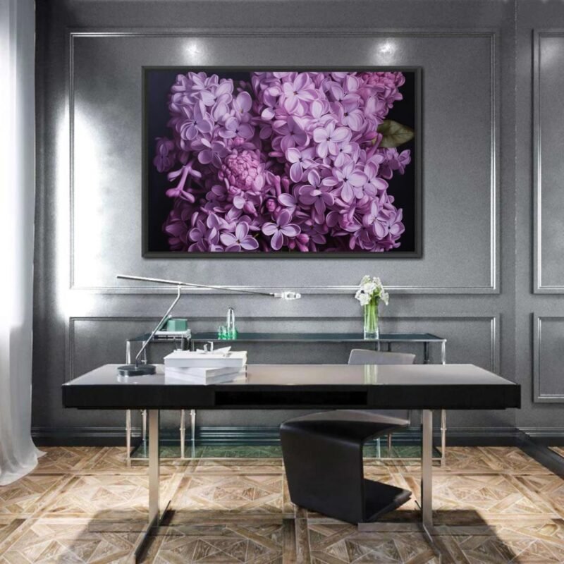 Violet Bushes Wall Art