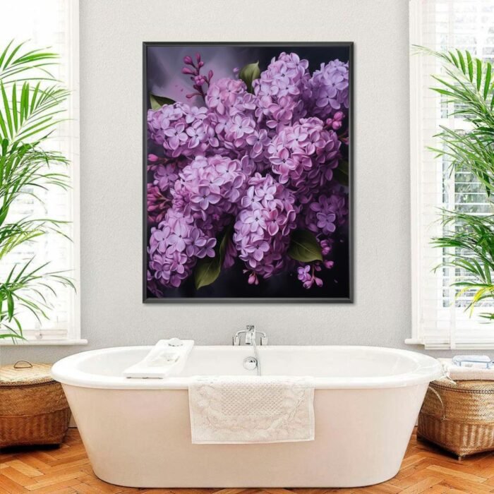 Purple Blooms Wall Art – Lilac Fig Prints