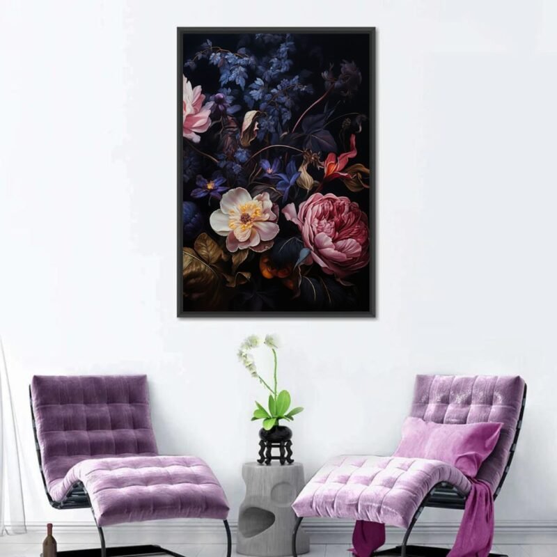 Moody Florals Wall Art