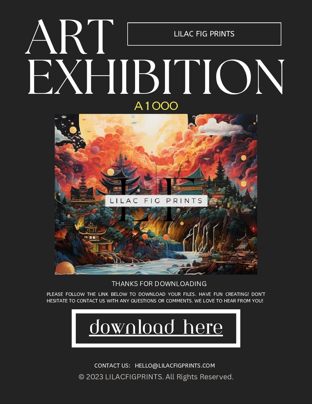 PRINTABLE WALL ART A1000