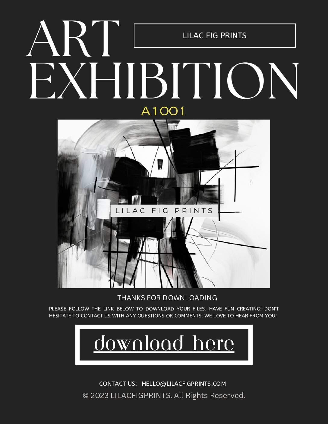 PRINTABLE WALL ART A1001