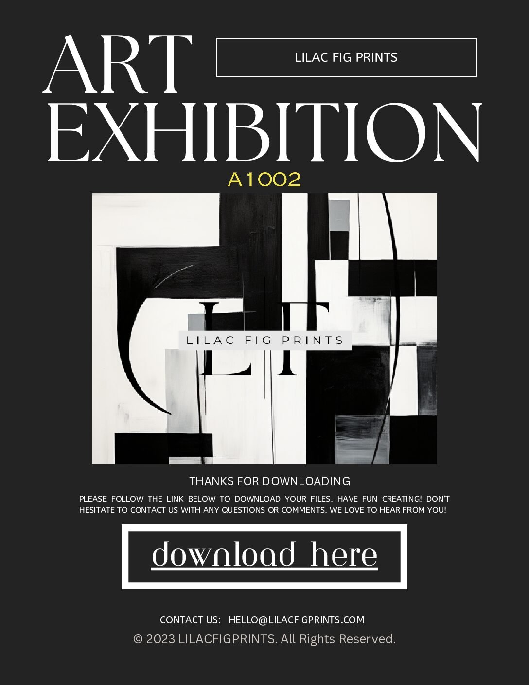 PRINTABLE WALL ART A1002