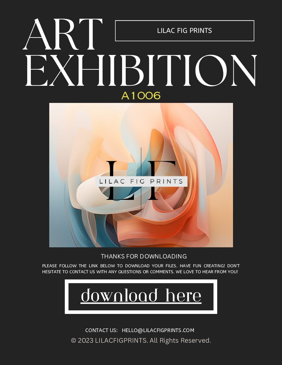 PRINTABLE WALL ART A1006