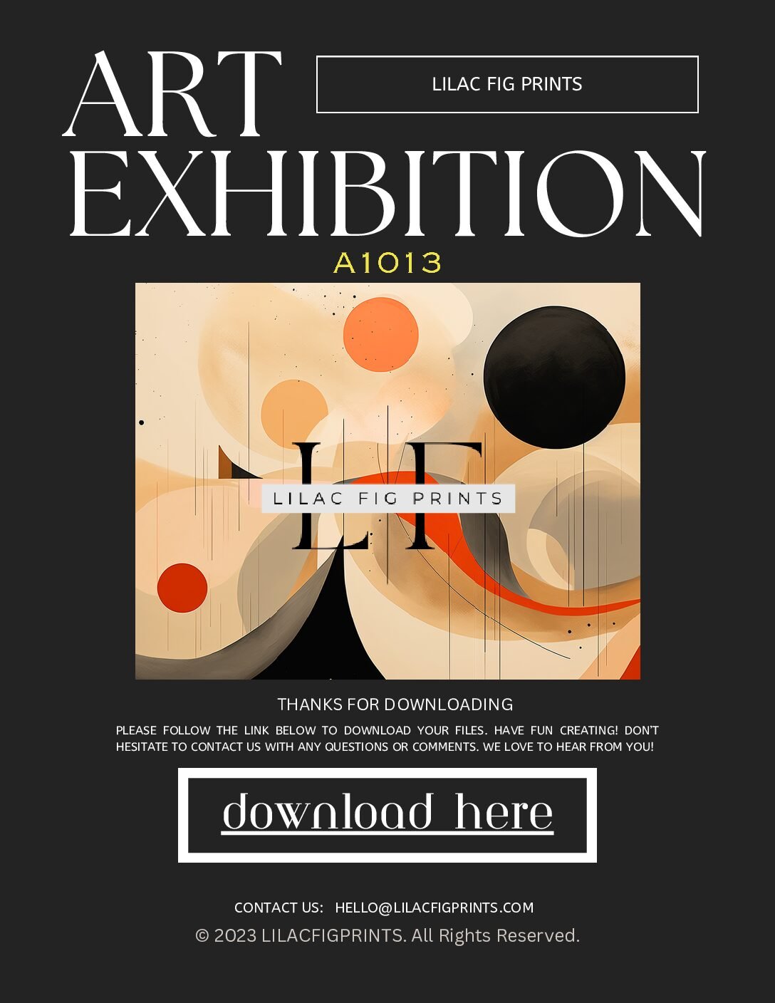 PRINTABLE WALL ART A1013