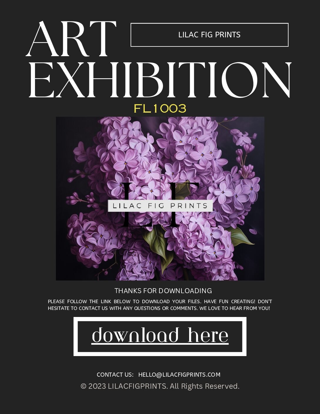 PRINTABLE WALL ART FL1003