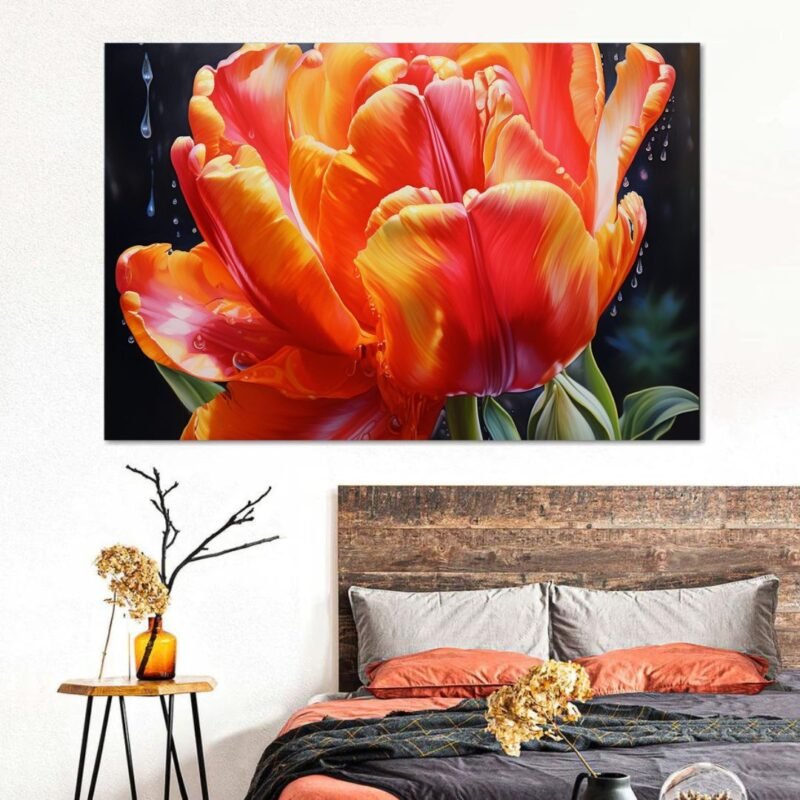 Midnight Tulips Wall Art