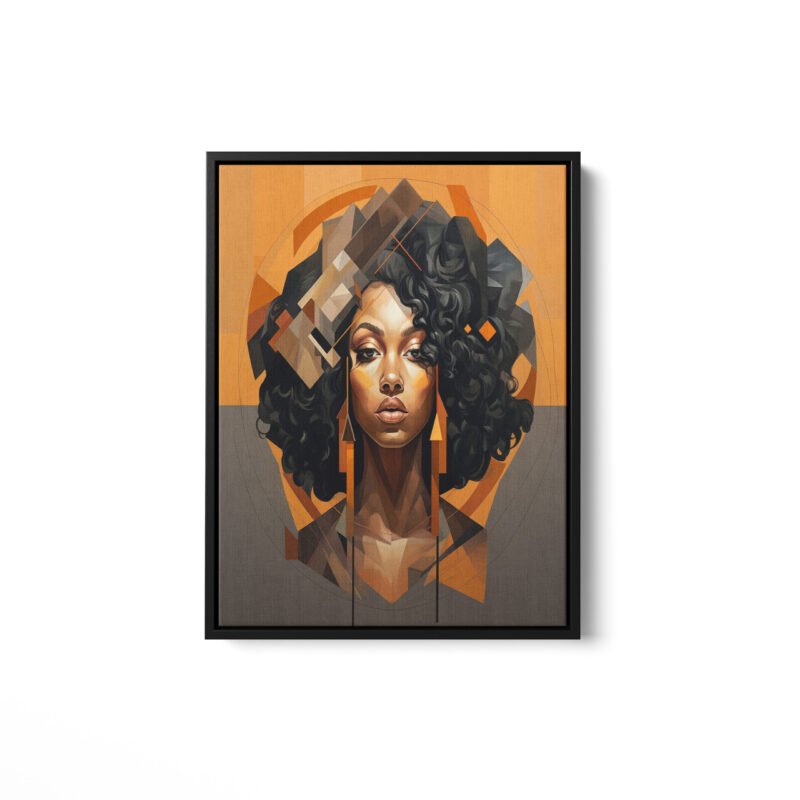 Melanin Poppin Framed Canvas
