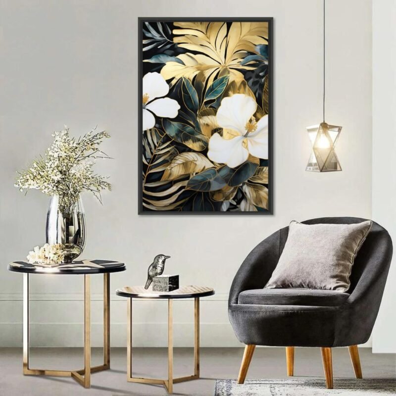 Teal Tropical Wall Art