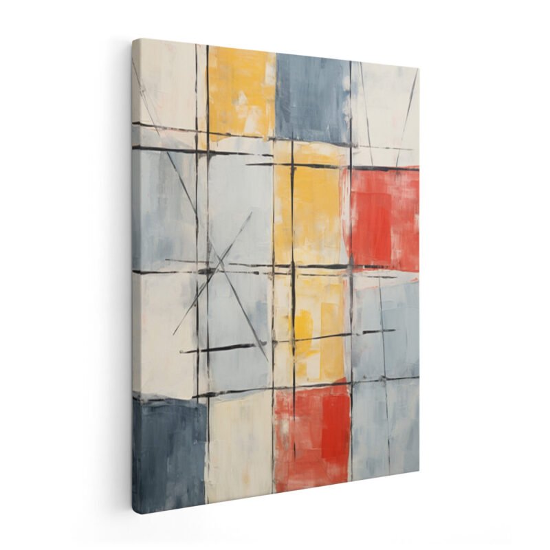 Abstract Patches Canvas Prints | Geometric Art Wrapped Canvas Collection