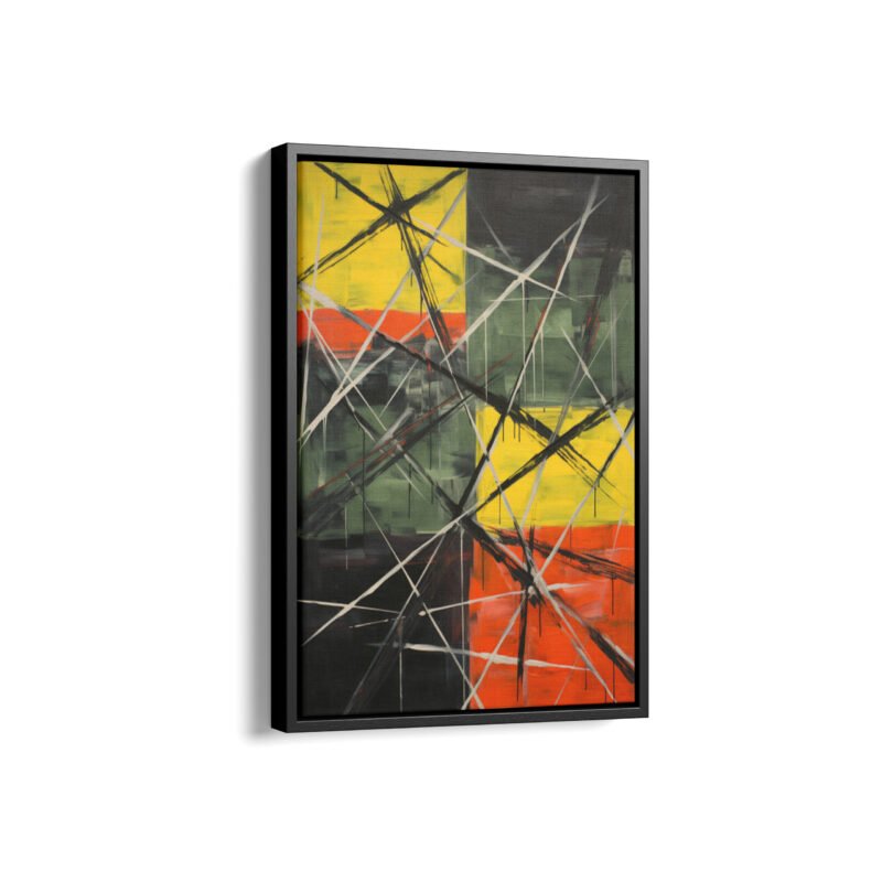 Abstract Rasta Framed Canvas Prints | Sketch Framed Canvas Collection