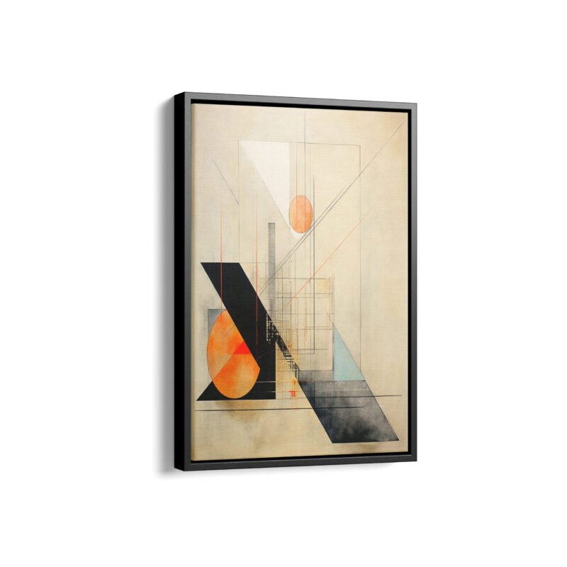 Abstract Eclipse Framed Canvas Prints | Sketch Framed Canvas Collection