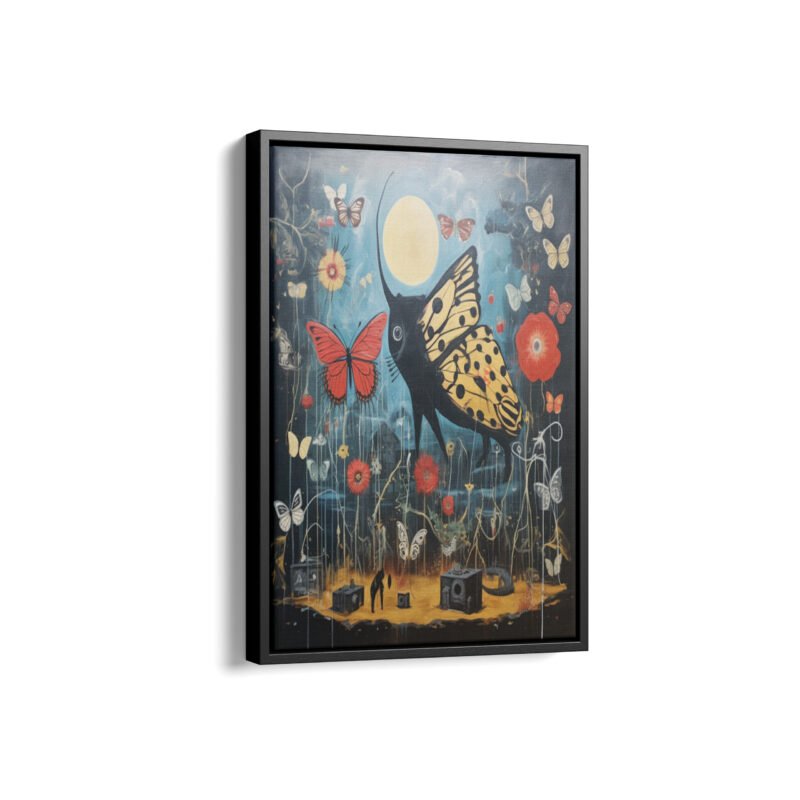 Butterfly Zen Framed Canvas Prints |Bold Framed Canvas Collection