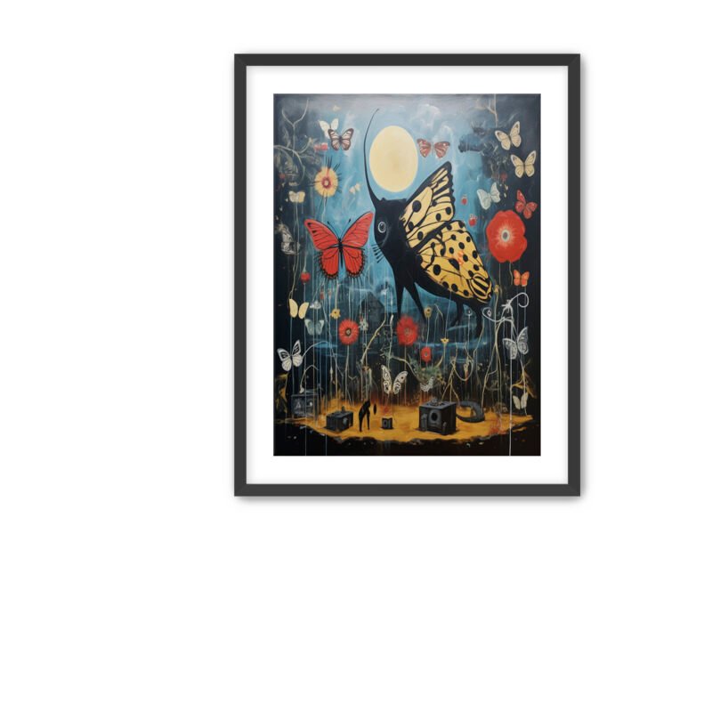 Butterfly Zen Framed Fine Art Prints | Abstract Fine Art Collection