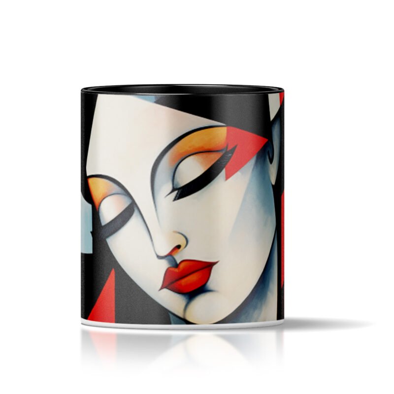 Scarlet Customized Abstract Fine Art Mug | Personalized Ceramic Mug