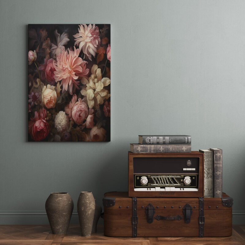 Pretty In Pink Canvas Prints | Floral Wrapped Canvas Collection