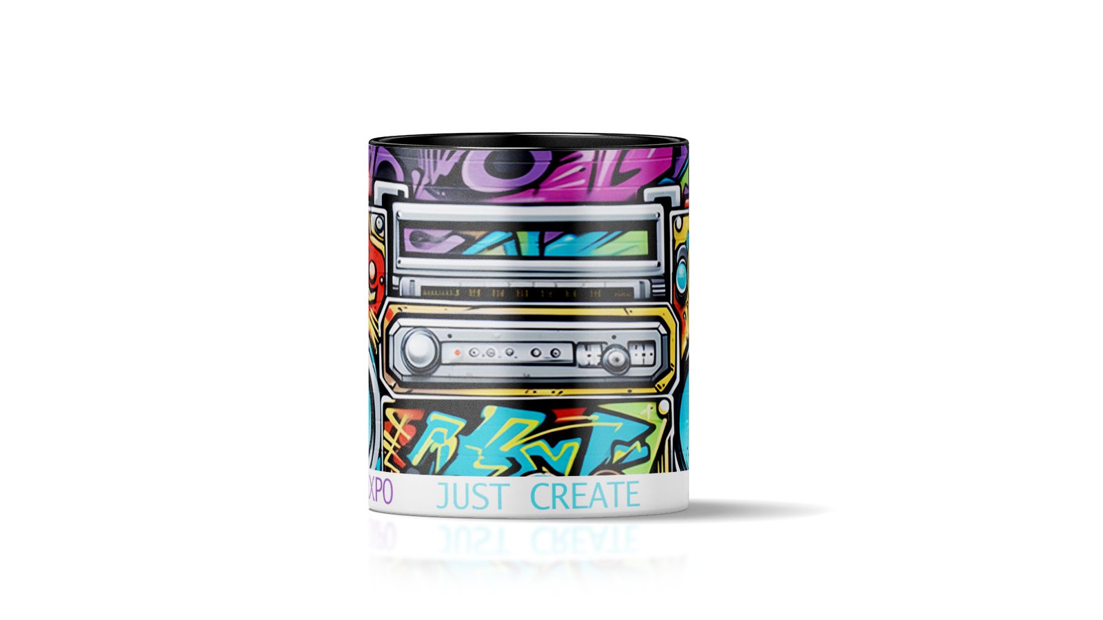 Modern Street Art Graffiti Personalized Mug | Abstract Fine Art Customized Mug | Elevate Mornings - Image 1