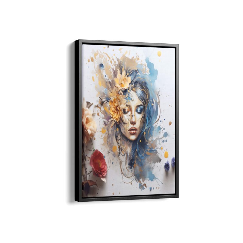 Be Beautiful Watercolor Framed Canvas Prints | Framed Canvas Collection