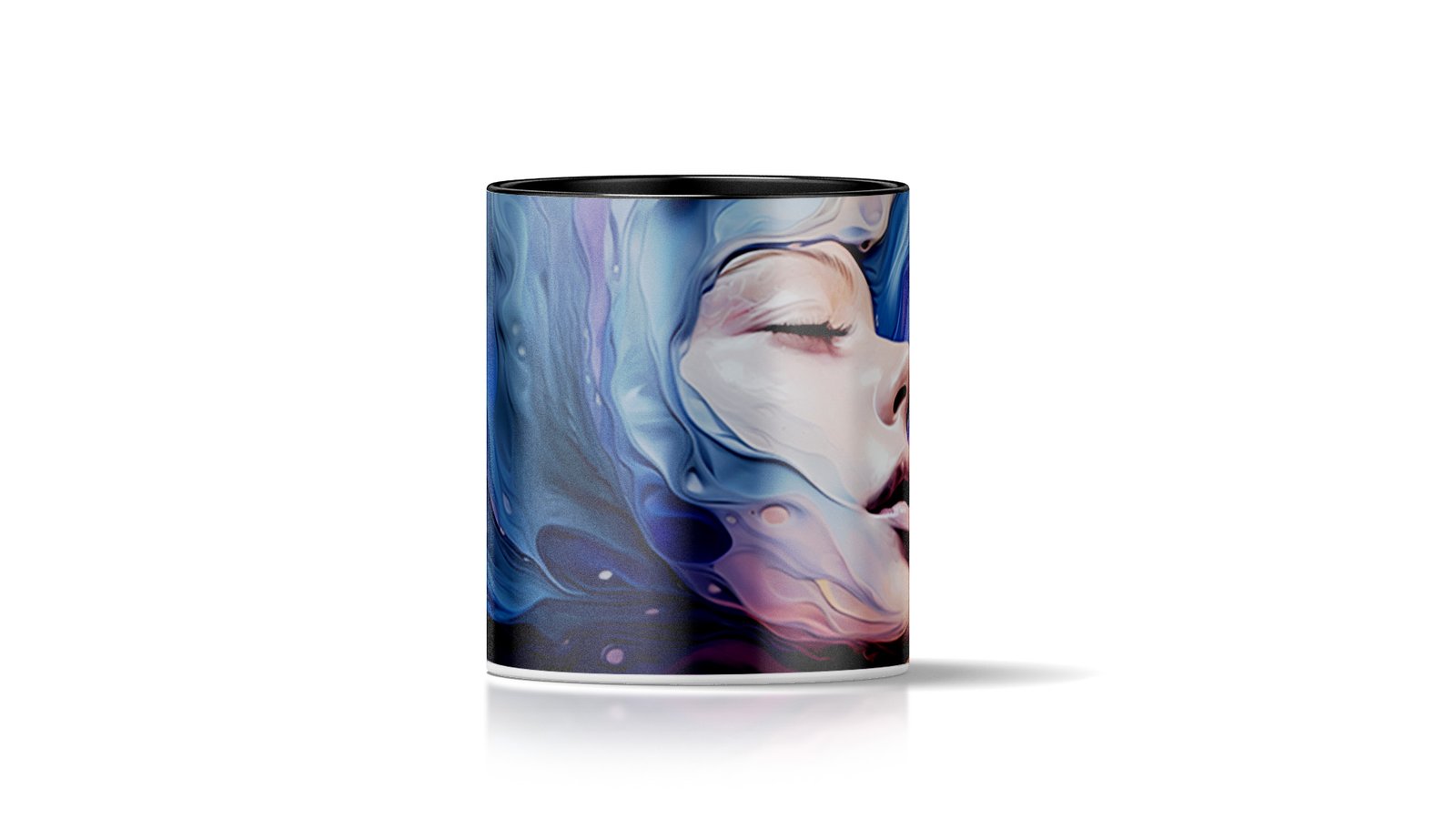 Fluid Summer Hues Customized Abstract Fine Art Mug | Personalized Ceramic Mug | Coffee Lover Unique - Image 1