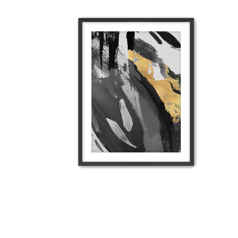 Charcoal Echoes Framed Fine Art Prints | Abstract Fine Art Collection