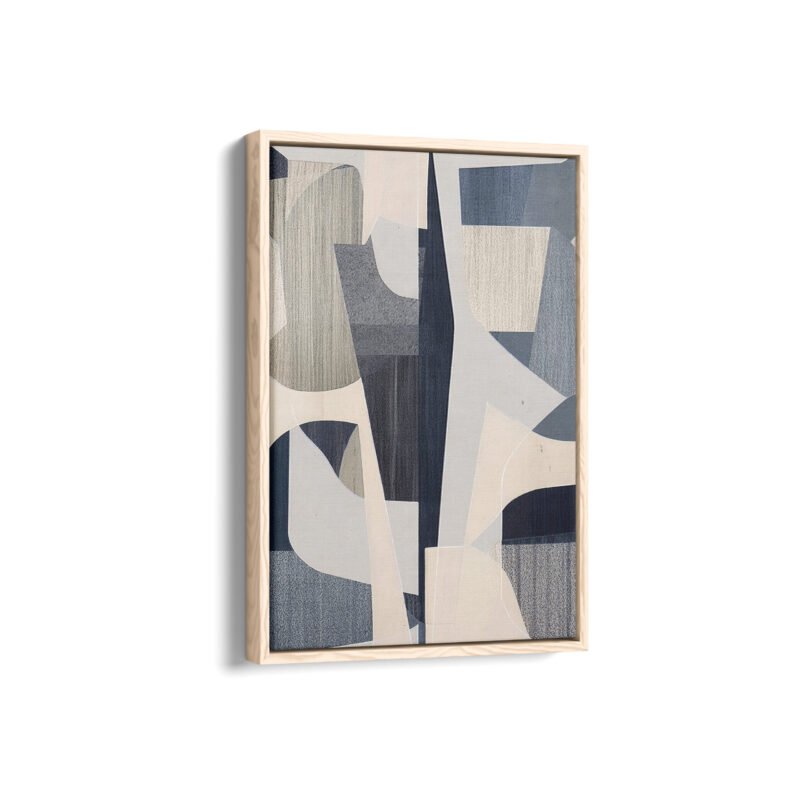 Blue Jeans Framed Canvas Prints | Abstract Framed Canvas Collection