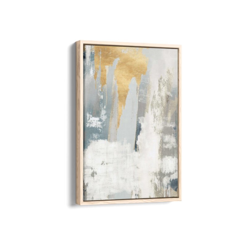 Glacier Framed Canvas Prints | Abstract Framed Canvas Collection